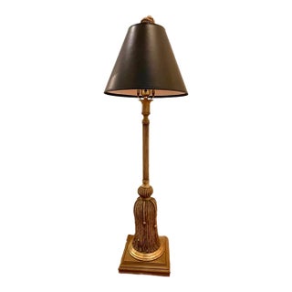 1950s Italian Tall Hollywood Tassel Lamp For Sale