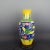 Chinese Vintage Ceramic Vase,Ming Dynasty Yongle Marked Yellow Ground Famille Verte Porcelain Guanyin Vase With Dragon Phoenix Relief For Sale - Image 4 of 8