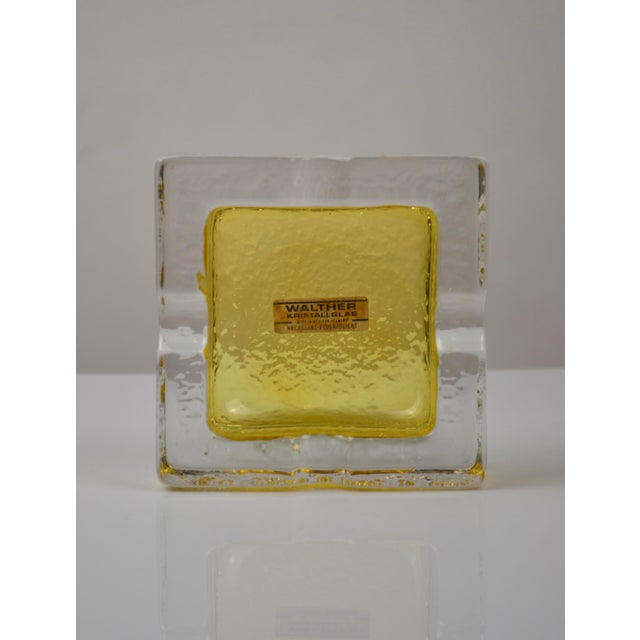 Vintage Crystal Ashtray from Walther Kristallglas, Germany, 1970s For Sale - Image 4 of 13