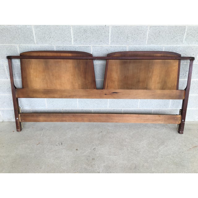 Vintage Mid Century Danish Modern Teak/Walnut King Size Headboard Chairish
