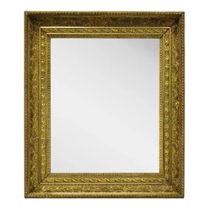 Antique 19th Century Victorian Gold Giltwood & Gesso Foliate Design Wall Mirror
