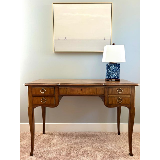 Vintage Mid-Century French Louis XV Directoire Writing Desk by Baker Furniture For Sale - Image 10 of 10