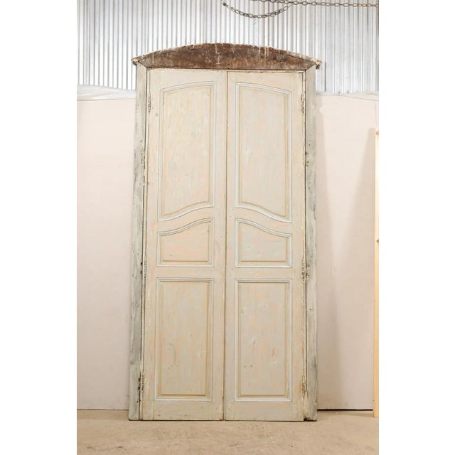19th Century French Doors With Arched Casing - a Pair For Sale - Image 11 of 12