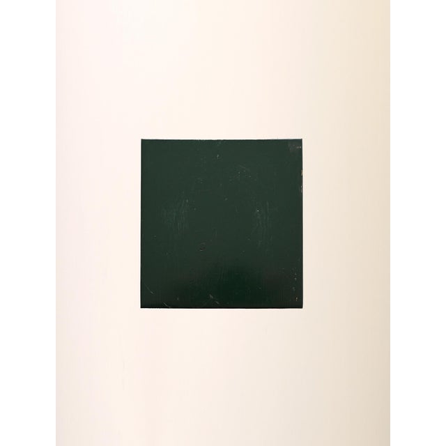 1960s Vintage Swedish Pedestal in Green Painted Wood, 1960s For Sale - Image 5 of 6