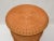 Wood Vintage Bohemian Round Handwoven Rattan & Glass Mushroom Shaped Cocktail Table For Sale - Image 7 of 13