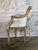 Antique French Louis XVI Style Painted Bergère Chair With Cane Back For Sale - Image 10 of 18