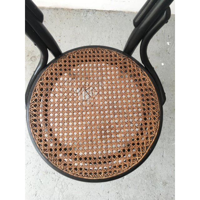 Antique Bent Beech Dining Chair in the Style of Gebrüder Thonet, 1910s For Sale - Image 6 of 12