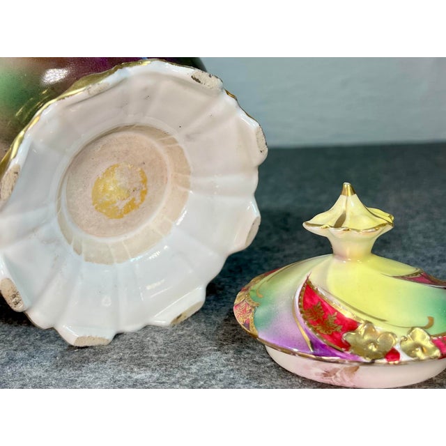 Antique Porcelain Pedestal Sugar Bowl For Sale - Image 10 of 10