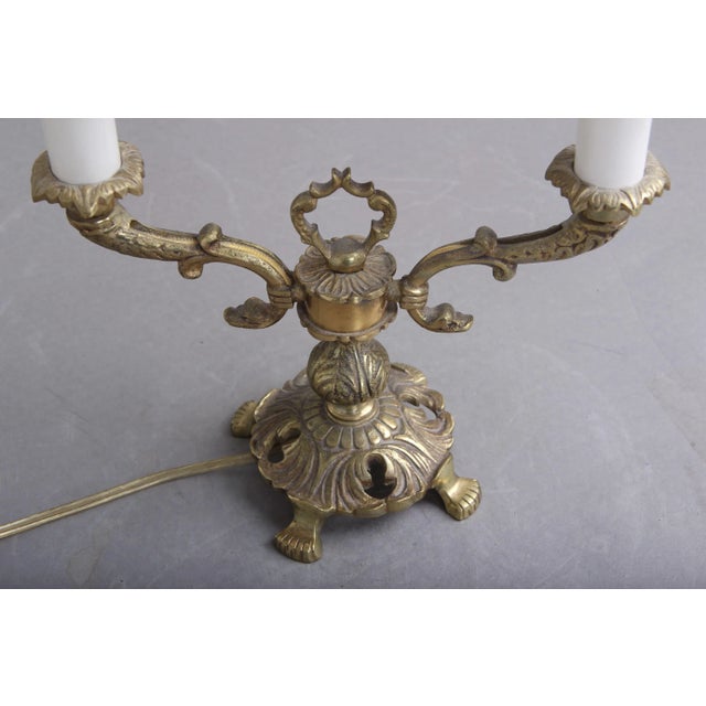 1950s Vintage Table Lamp in Brass For Sale - Image 5 of 7