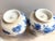 1940s Vintage Chinese Floral Blue & White Qing Ginger Jar Pair With Lotus Petal Border For Sale - Image 5 of 12