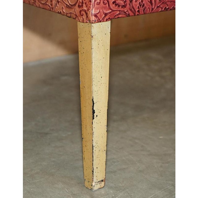 Modern Leather Embossed Dining Chairs, Set of 8 For Sale - Image 9 of 18