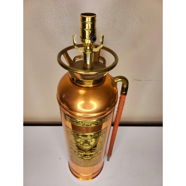 Antique Fire Extinguisher Lamp With Shade Chairish