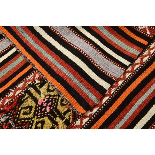 Turkish Kilim in Wool For Sale - Image 10 of 12
