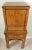 Mid-Century Modern Small Vintage Mid Century Campaign Oak Wood Cabinet For Sale - Image 3 of 12