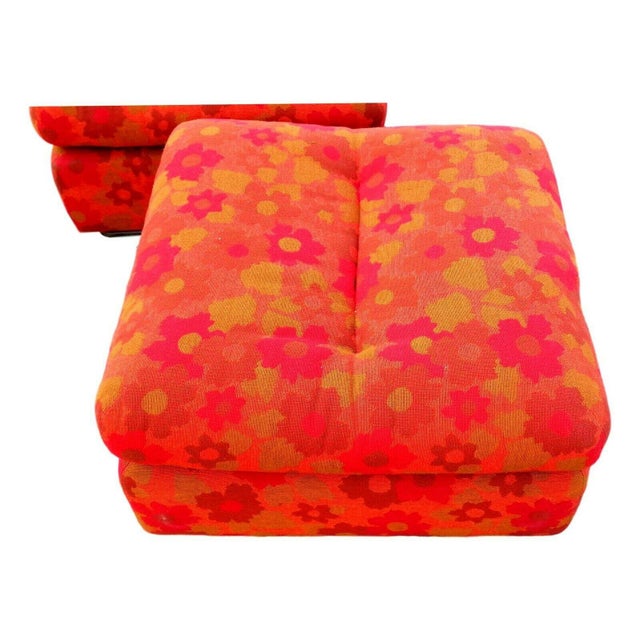 Rossi di Albizzate Kiitos Ottomans by Ammannati & Vitelli for Rossi Di Albizzate, 1970s, Set of 2 For Sale - Image 4 of 9