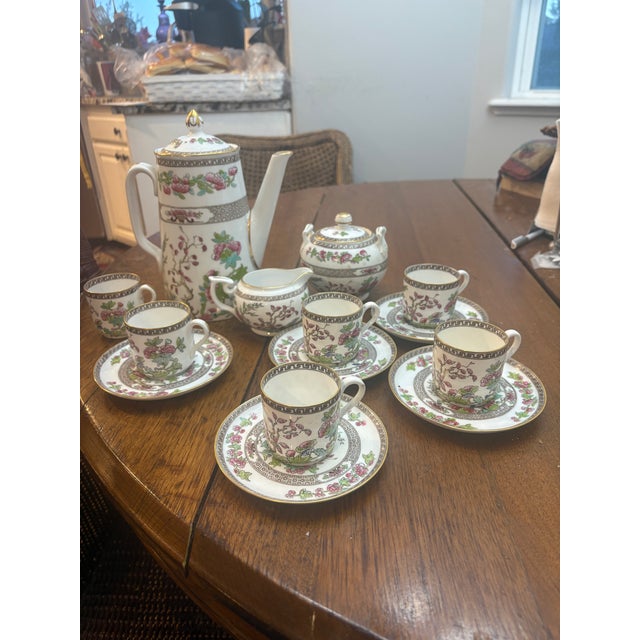 Indian Late 19th Century Spode Copelands Coffee Set 1891-1920 For Sale - Image 3 of 5