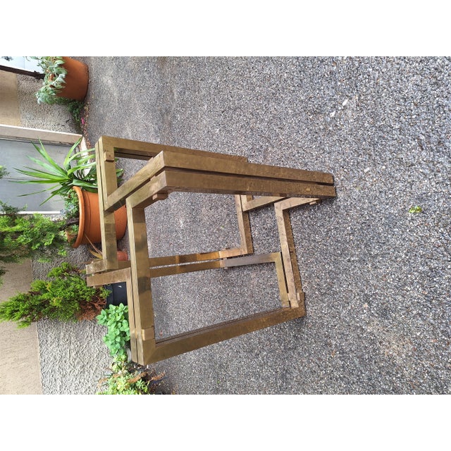 Dining Table with Brass Base and Round White Marble Top, 1960s For Sale - Image 15 of 18