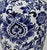 1990s Vintage Chinese 14" Blue and White Porcelain Floral Temple Ginger Jar For Sale - Image 5 of 5