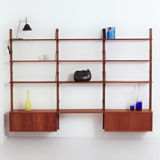 Royal Modular Wall Unit in Teak by Poul Cadovius for Cado, 1960s, Set of 9 For Sale - Image 9 of 10