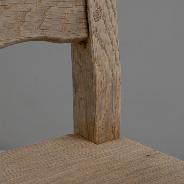 20th Century French Provincial Oak Ladder-Back Dining Chairs - Set of 6 For Sale In Greensboro - Image 6 of 18