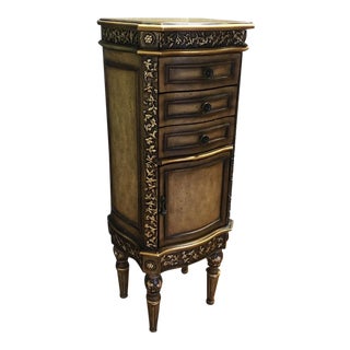 Traditional Wooden Jewelry Armoire For Sale