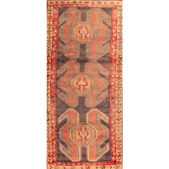 Antique Kurd Handmade Wool Rug For Sale