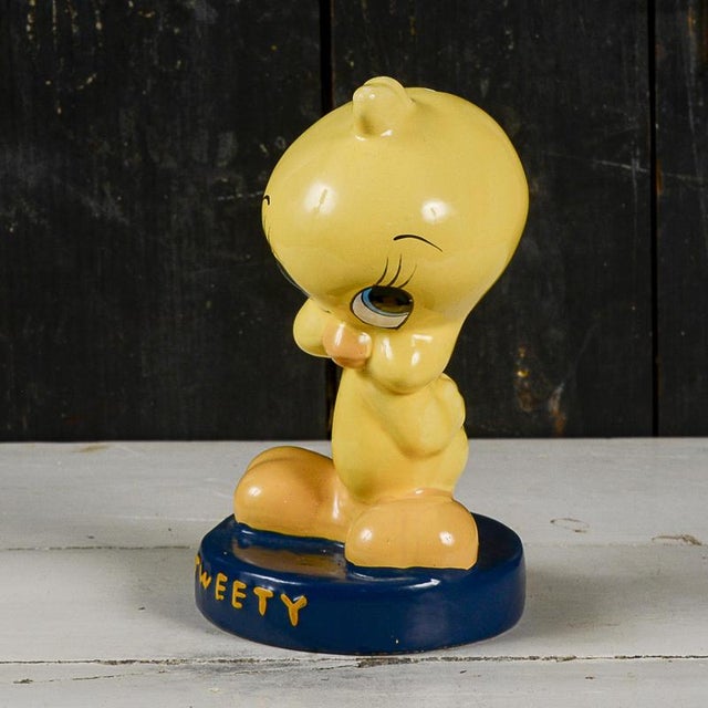 Postmodern Titti Sculpture Piggy Bank with Tweety Inscription For Sale - Image 3 of 10