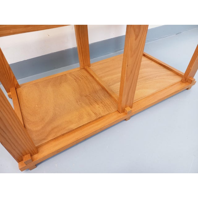 Vintage Rectangular Coffee Table in Pine and Smoked Glass, 1970s For Sale - Image 3 of 16