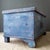 Rustic Blue Painted Cedar Blanket Chest Trunk With Empire C Curved Feet For Sale - Image 14 of 17