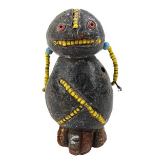 Early 20th Century Tikar Clay House God 2inch Cameroon For Sale
