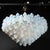 Modernist Hand-Blown Murano Opalescent Barbell Chandelier With Brass Fittings For Sale - Image 13 of 18