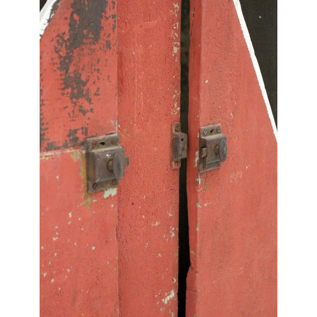 Antique Primitive Painted Wood Cabinet For Sale - Image 11 of 11