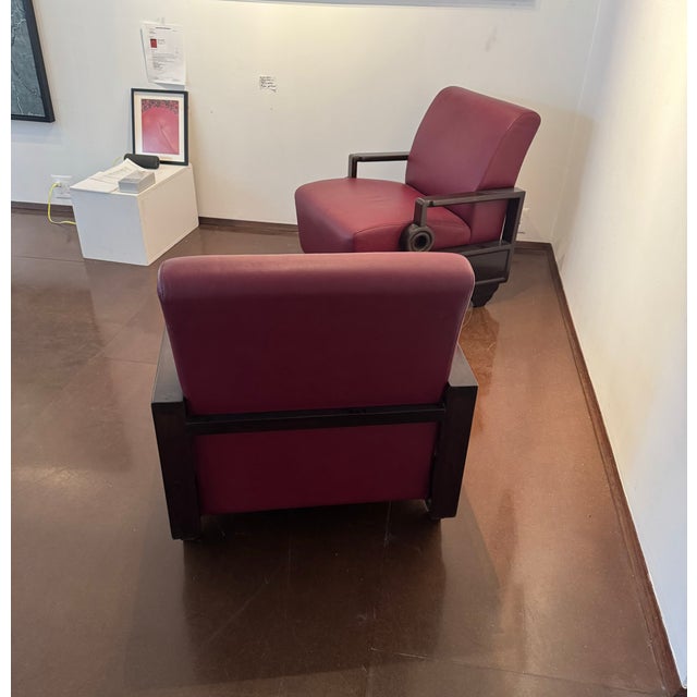 1950s Pair of Art Deco Lounge Chairs For Sale - Image 4 of 4