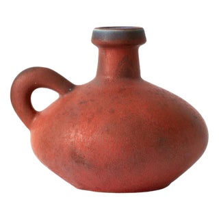 Red Fal Lava Vase by Kurt Tschörner for Otto Keramik For Sale