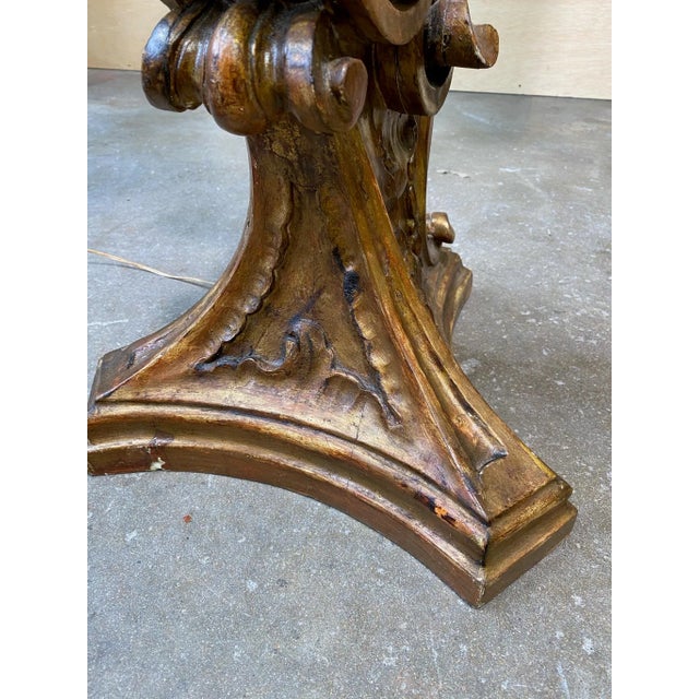 Gold 1960s Italian Resin Light Fixture – Gold Gilt Finish For Sale - Image 8 of 11