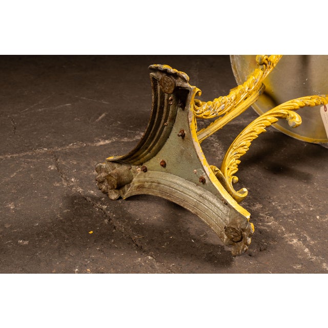 Metal Late 20th Century Regency Cast Iron Conservatory Table For Sale - Image 7 of 8