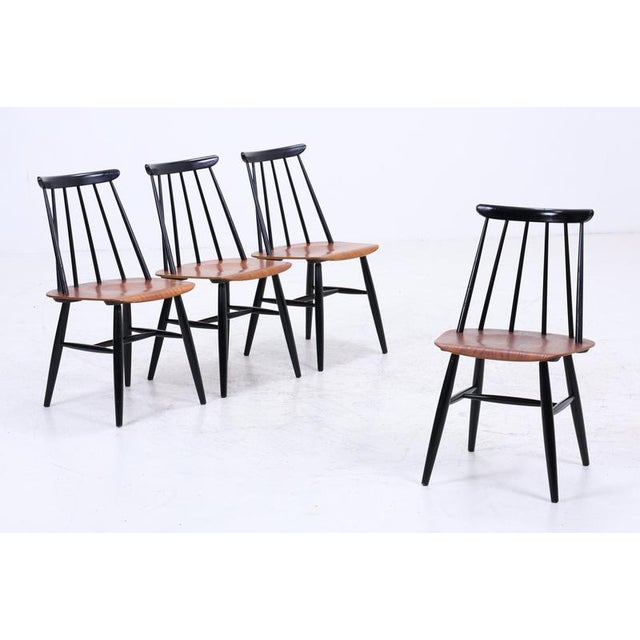 Vintage Fanett Teak Chairs by Lmari Tapiovaara, Set of 4 For Sale - Image 18 of 18