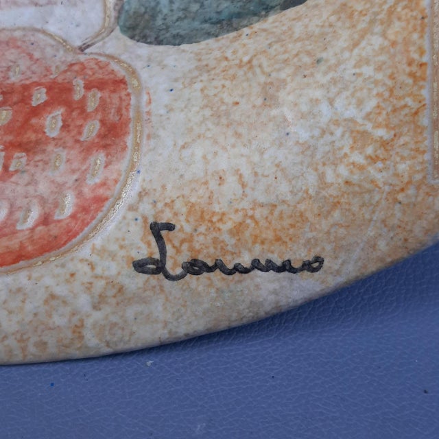 Italian Ceramic Plate by Italica Ars Lazzaro, 1950 For Sale - Image 9 of 12