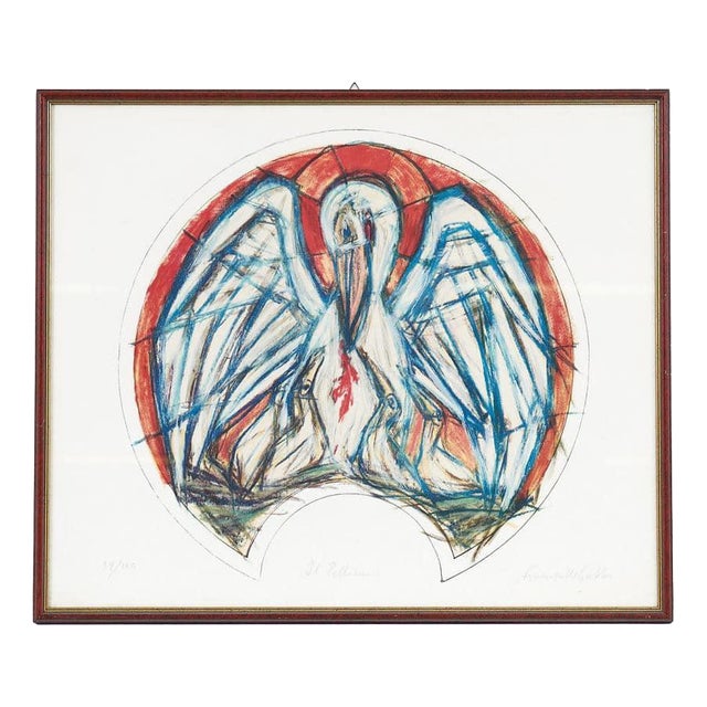 Fiorenzo Gobbo, The Pelican, Art Print, Framed For Sale