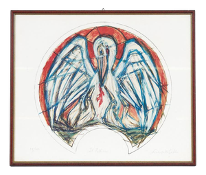 Fiorenzo Gobbo, The Pelican, Art Print, Framed