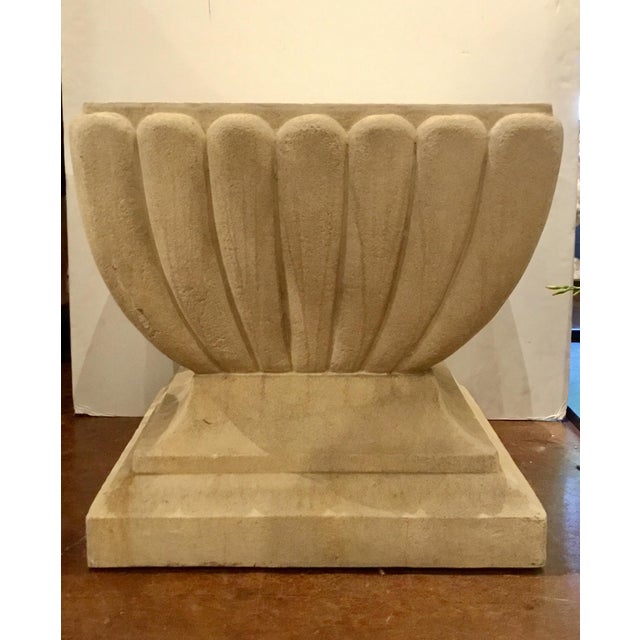 Indoor/Outdoor Transitional Limestone Table Chairish