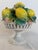 Vintage Italian Majolica Lemon Pedestal Topiary For Sale - Image 4 of 9