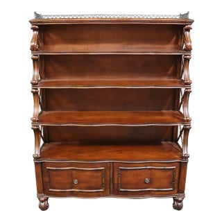 Regency Style Mahogany Tiered Bookshelf For Sale