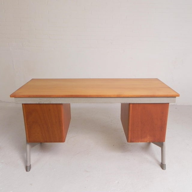 Industrial Desk with Drawer Units, Belgium, 1960s For Sale - Image 15 of 18