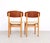 Mid-Century Modern Vintage Model 122 Dining Chairs by Børge Mogensen for Søborg Møbelfabrik, 1950s, Set of 2 For Sale - Image 3 of 14