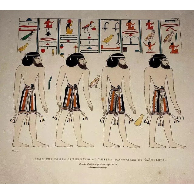 This hand colored plate print is by BELZONI, GIOVANNI BATTISTA It dates to 1820 and comes from the first edition of...