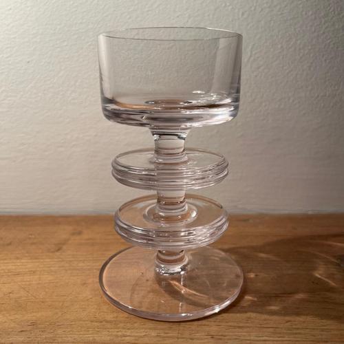 Vintage Sheringham Disc Candleholder in Glass from Wedgewood For Sale - Image 4 of 14