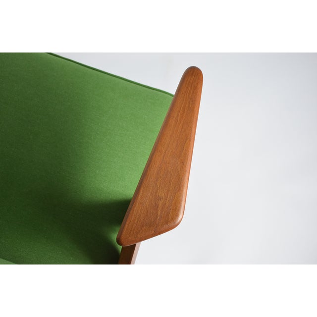 Bunny Armchair in Green Fabric, 1960s For Sale - Image 10 of 18