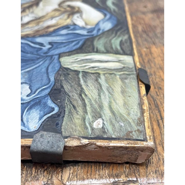Bernardino Gentili, The Penitent Magdalene, 1750, Majolica Tile For Sale - Image 11 of 16