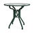 Brown Jordan Venetian 30" Round Dining Table in Forest Green For Sale